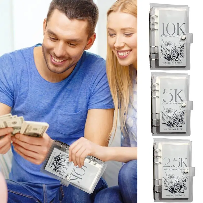 Reusable Envelope Challenge Binder Savings Challenges Book Budget Binder With Envelopes Clear Budget Binder Notebook Planner