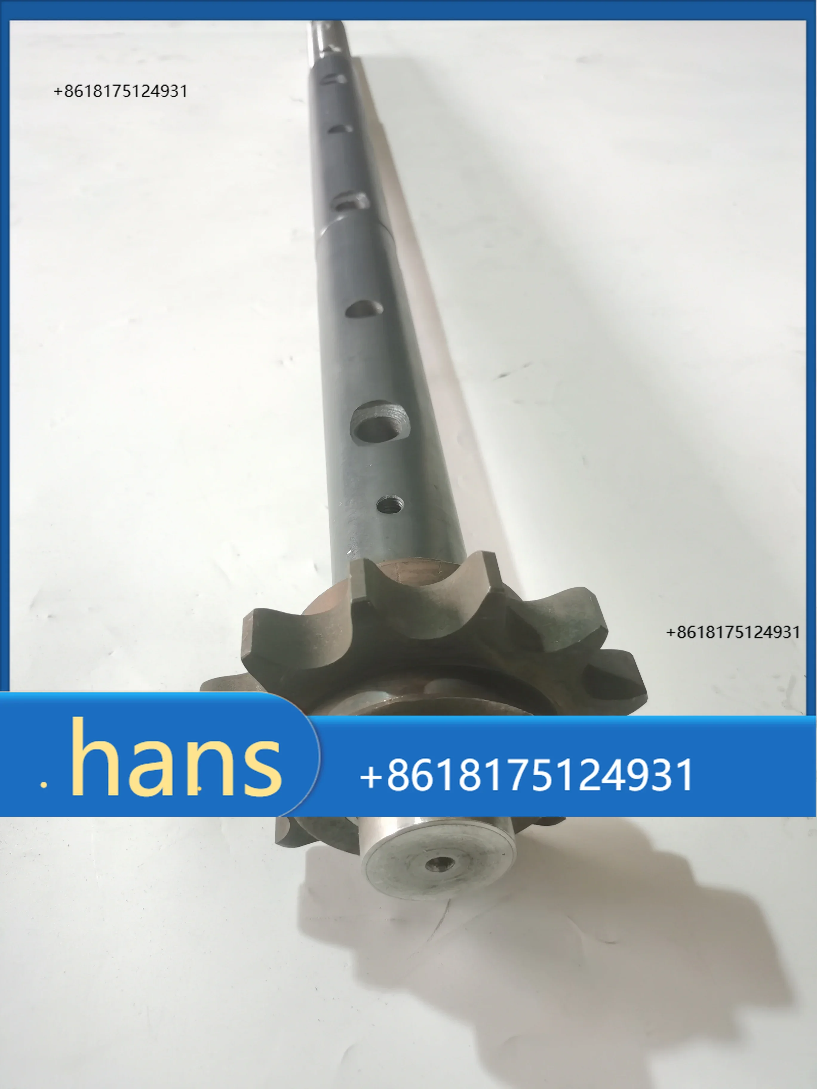 asphalt paver spare parts replacement 2082627 auger shaft with sprocket assembly  for  S1800-1/2