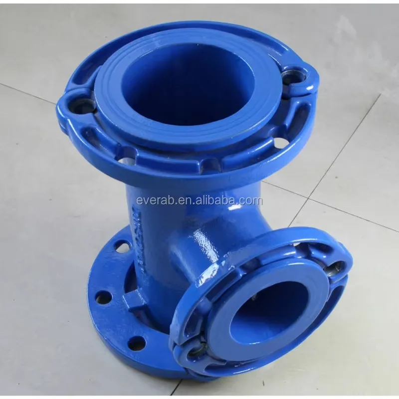 EN545 Standard Ductile Iron  Pipe Fittings All Loosing Flange Fitting Flanged Tee