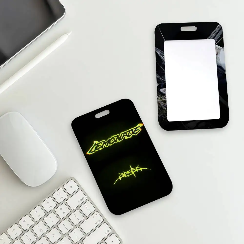 Kpop A-Aespa-S Lemonade Card Holder Student Campus Meal Cards Public Transport Subway Cardcase