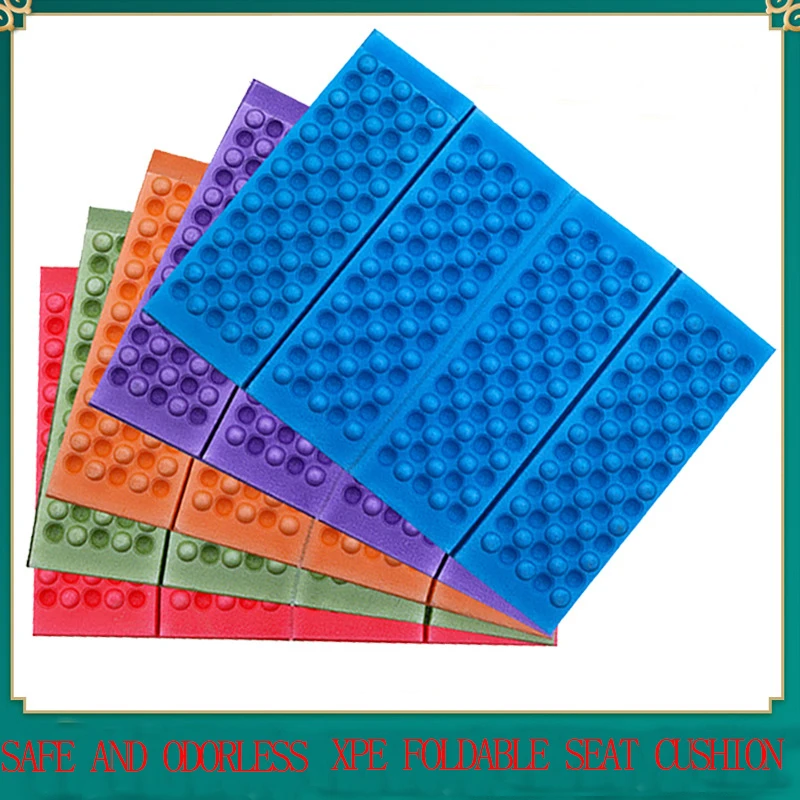 XPE Material Outdoor Seat Cushion Foldable Foam Pad Portable Small Seat Cushion Waterproof Moisture-Proof Honeycomb Picnic Mat