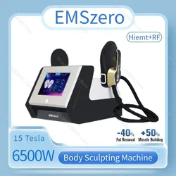 EMSzero Aggiornamento Portatile 6500W 200HZ EMS Macchina per scolpire il corpo 15 Tesla NEO Hi-emt RF per dimagrire stimolare i muscoli