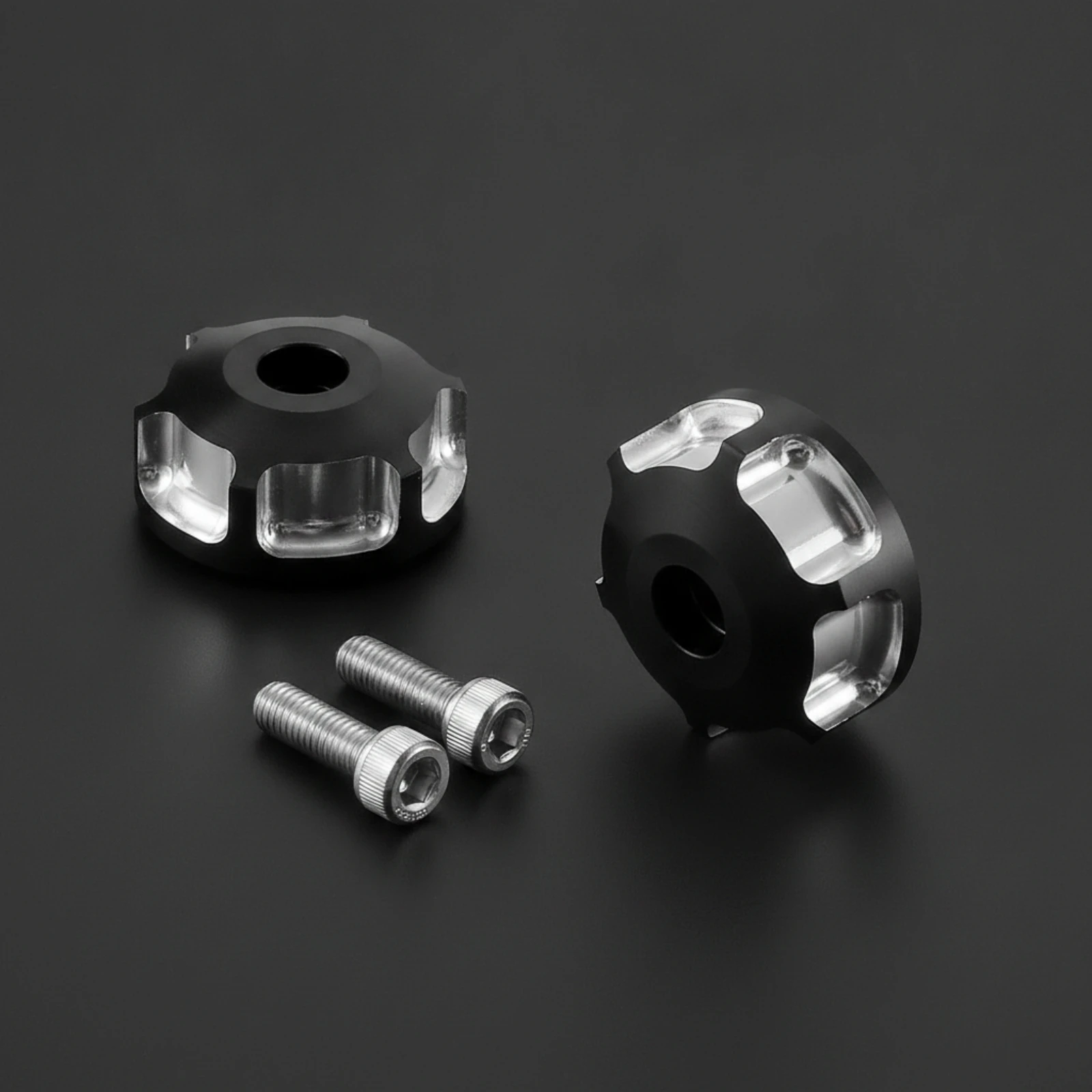2 Pieces Handlebar End Caps Easy to Install Handlebar Caps with Bolts End Plugs Lightweight Vehicle Parts Long-Lasting