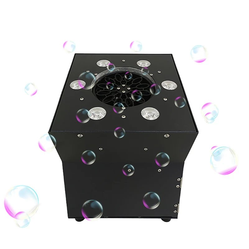 stage effect 100w bubble machine with 6 led light party wedding tools