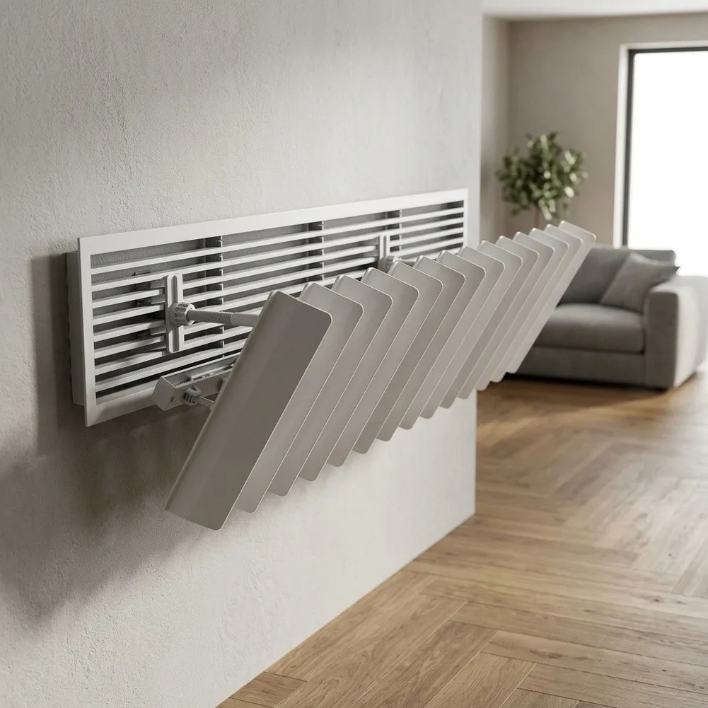 Adjustable Vent Deflector 31-47 inch for Standard Ceiling Vents with 270 Degree Rotation and Anti-Condensation Technology