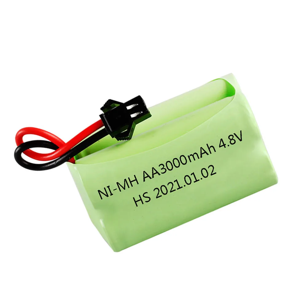 4.8 V akumulator NI-MH akumulator i ładowarka zestaw 4.8 V 3000mah AA NiMH bateria na zabawki zdalnie sterowane samochody zbiorniki roboty łodzie