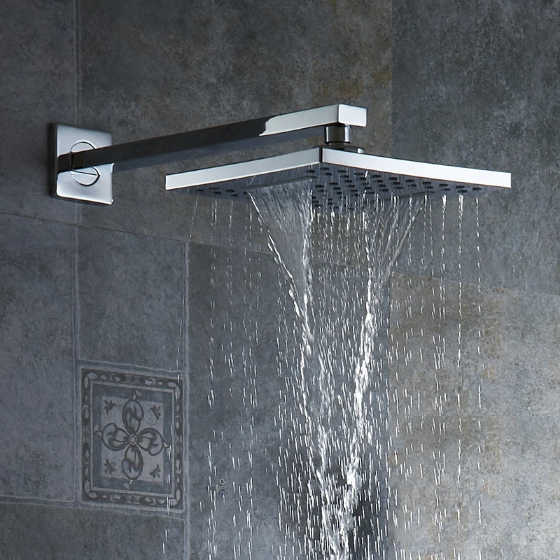 Chrome ABS Shower Head Over-head Shower Sprayer Top Shower Head Wall/Ceiling Mounted  And Retail