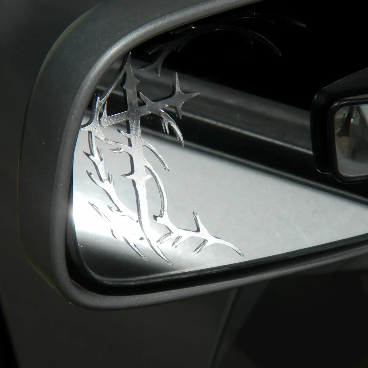Cybersigilism Cross Rearview Mirror Stickers Dark Gothic Aesthetic Waterproof Vinyl Decals For Car Motorcycle Side Mirror Decor