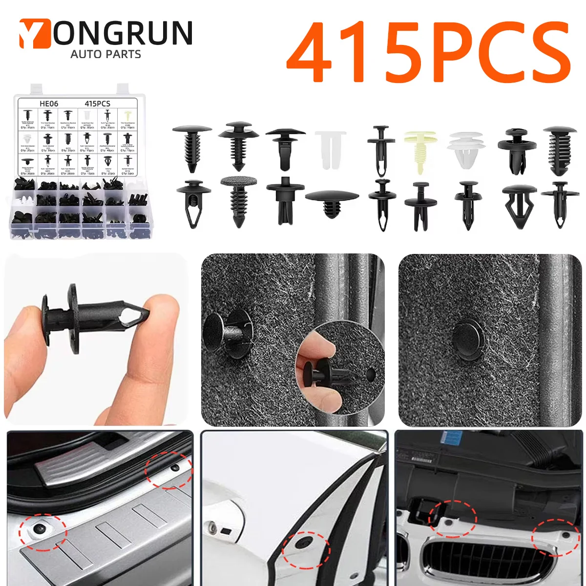 

Automotive Fixed Plastic Clip Mudguard Body Bumper Fasteners Rivets Molded Parts Automotive Clip Fasteners Tool Combination