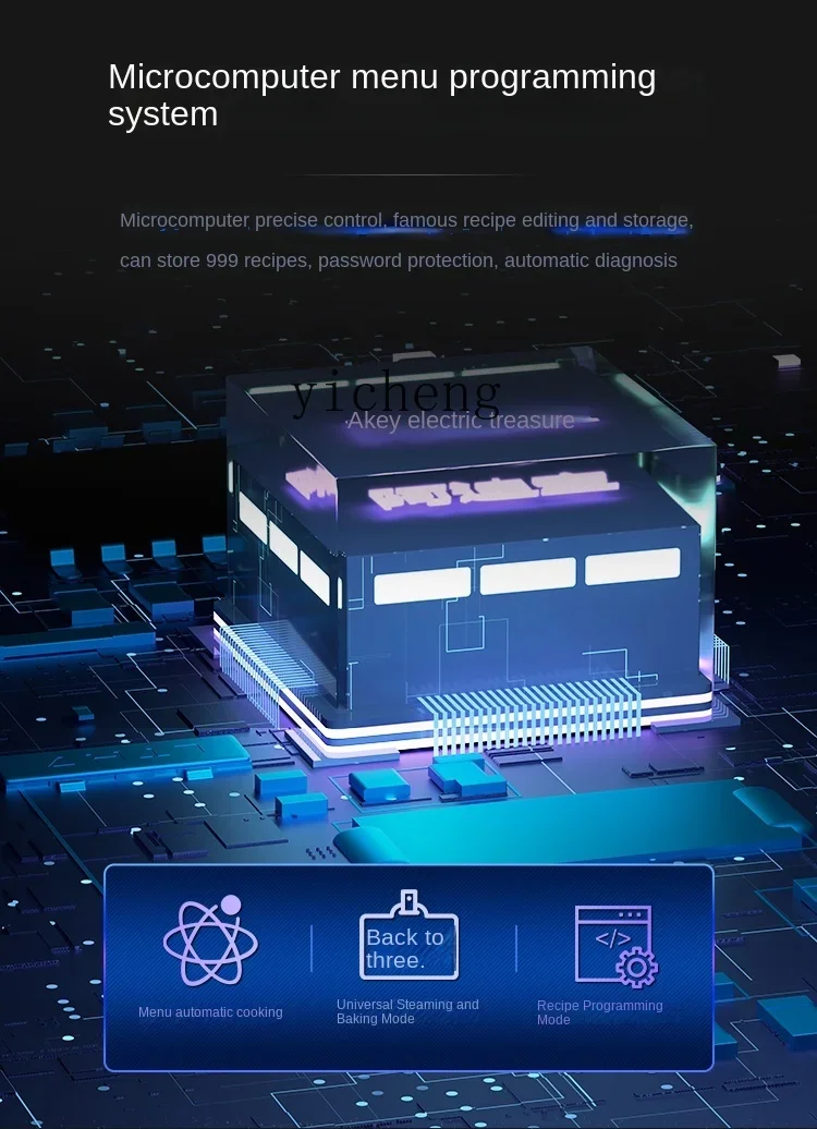 Tqh Universal Steam Baking Oven Multi-Function Hot Air Circulation Universal Four-Layer Fried Chicken Steam Baking Oven