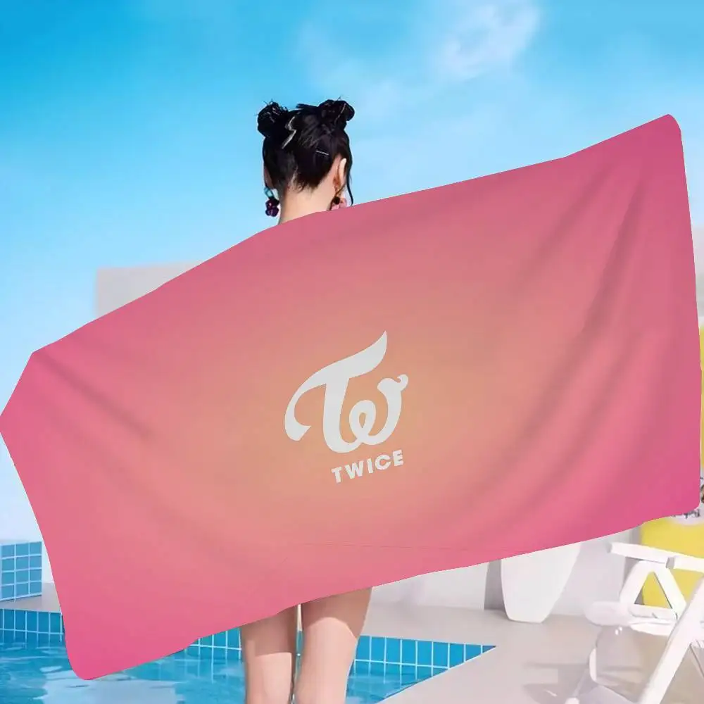 Kpop Group T-Twice Microfiber Beach Towel Absorbent Quick dry Soft Yoga Swimming Resort Mountain Climbing Towel