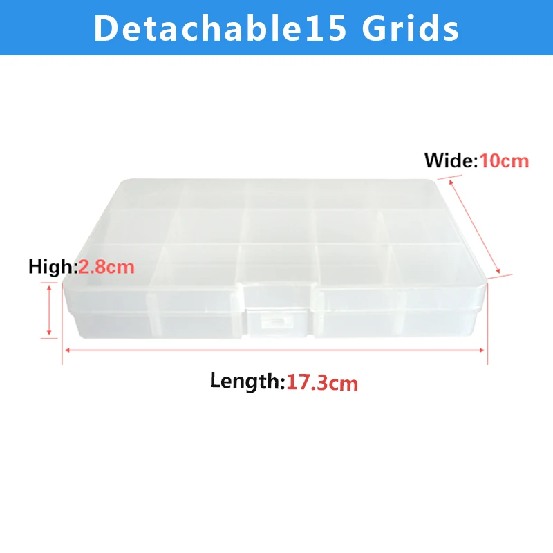 나사 정리함 컨테이너 박스, 투명 플라스틱 보관함, 조절식 박스, 보석 단추 하드웨어 분리형 케이스
