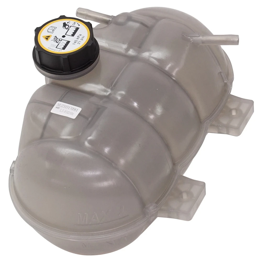 Radiator Overflow Coolant Reservoir Plastic Construction Includes Mounting Tabs For Mustang All Engine 2015-2023