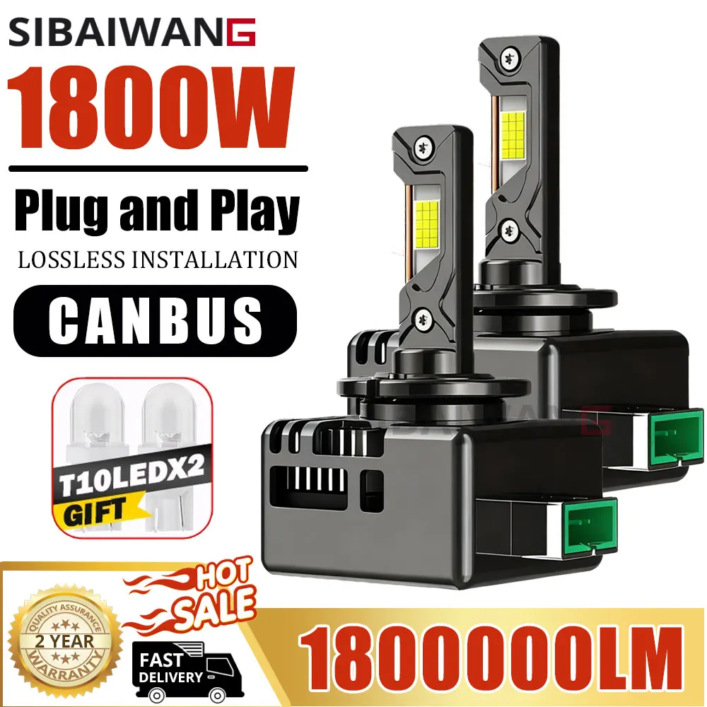 

D3S D1S Car LED Headlight Bulb Canbus D4S D2S D8S D5S Car Lamps HID 1:1 D1R D3R Xenon Bulb D2R D4R Auto Light 6500K Plug&Play