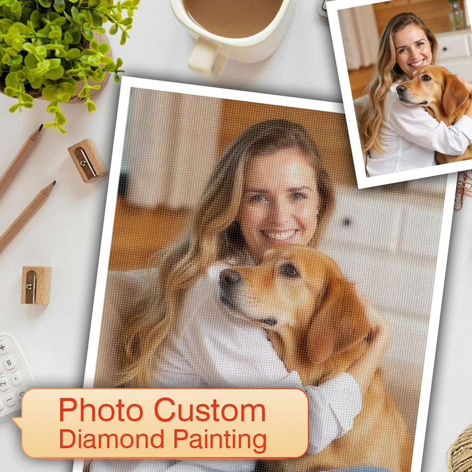 

Diamond Painting Customized Photo Mosaic Handmade Full Square Round Drill Embroidery Sale Diy Rhinestones Picture Home Decor