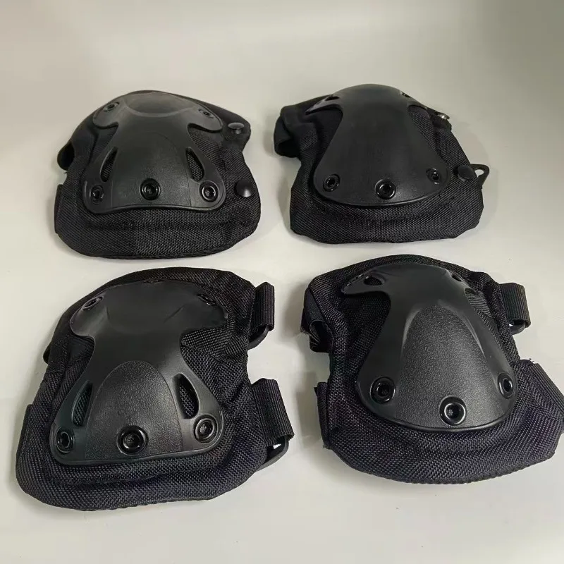 4 pz/set ginocchiere tattiche gomitiere equipaggiamento protettivo per Airsoft Paintball uniforme da combattimento allenamento militare protezioni di sicurezza sportive
