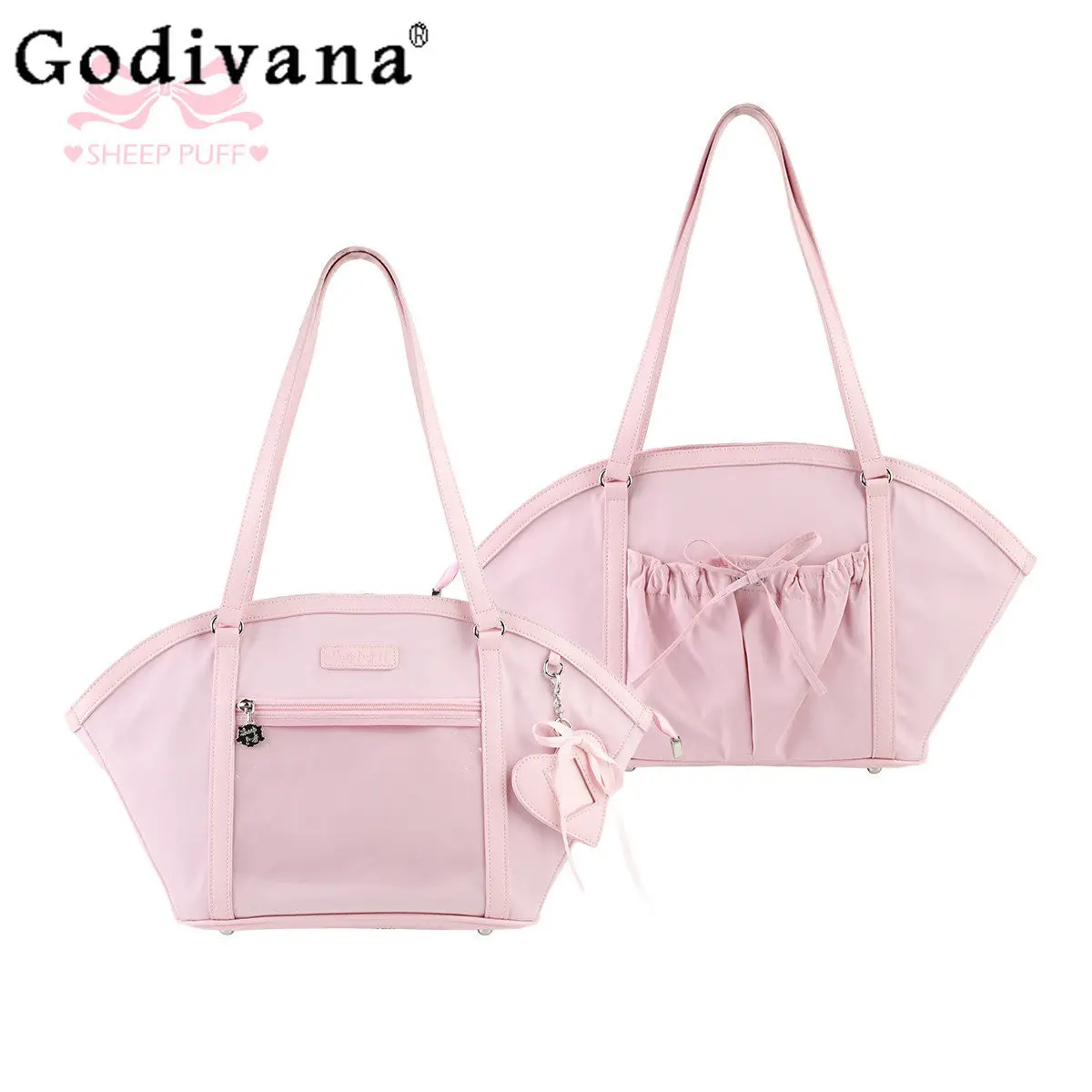 

Original Japanese Lolita Pink Handbag 2026 Girls Princess Sweet Fashion Casual Large Capacity Handbag Crossbody Bag for Women
