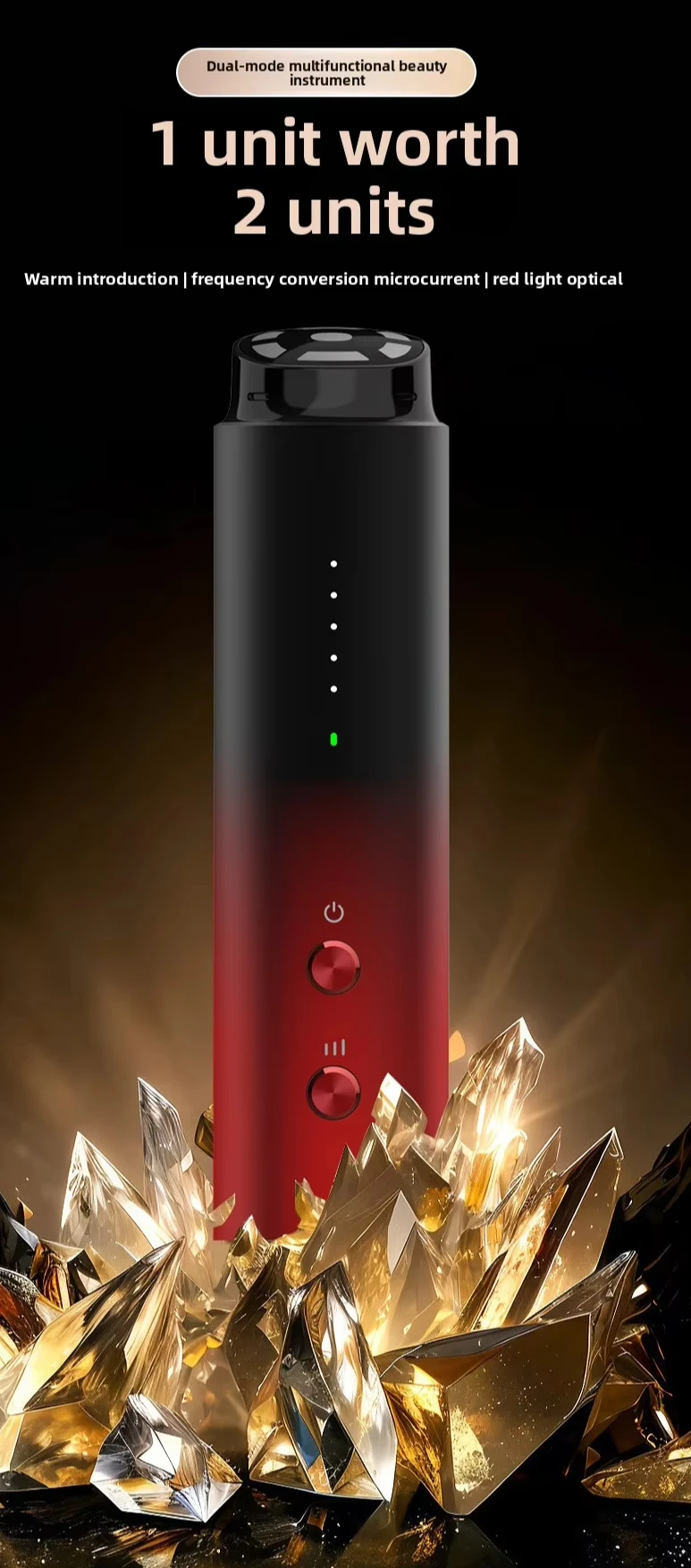 

Photon Skin Home Use Facial Brightening Hot Compress Vibrating Massager Ultra Mask Knife Essence Mask Rejuvenation Beauty Device
