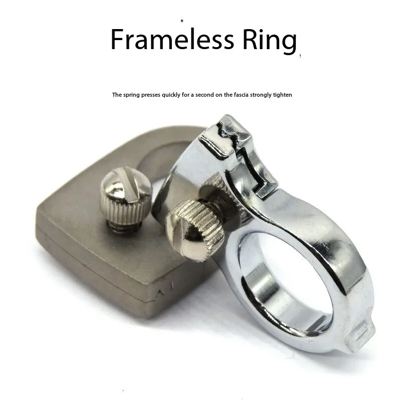 حلقة ضغط القوس السريع في الهواء الطلق، بدون حزام مطاطي، حلقة جلدية مسطحة بدون إطار، زنبرك من سبائك الفولاذ المقاوم للصدأ محمول #2