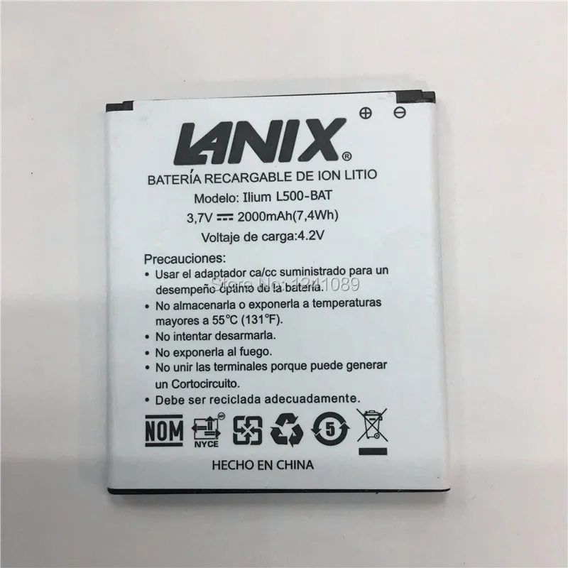 

Mobile phone battery for Ilium L500-BAT battery 2000mAh Long standby time High capacity for Ilium L500-BAT Mobile Accessories