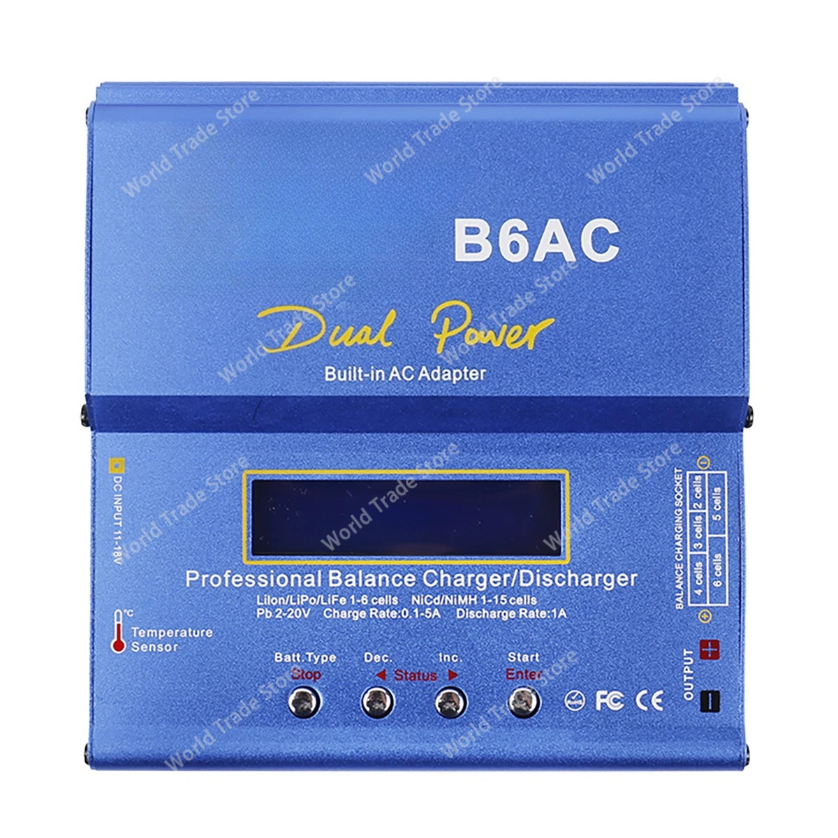 

Сбалансированное зарядное устройство B6AC 80 Вт, многофункциональное интеллектуальное зарядное устройство для литиевых батарей, доставка кабеля моделей самолетов и моделей автомобилей