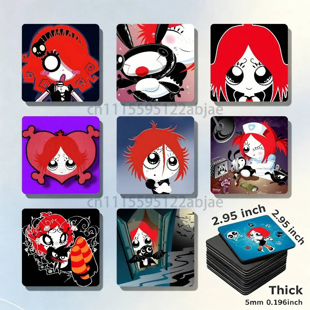 R-Ruby Gloom Gothic New PVC Fridge Magnet for Cartoon Refrigerator Decor For Child Magnetic Toy
