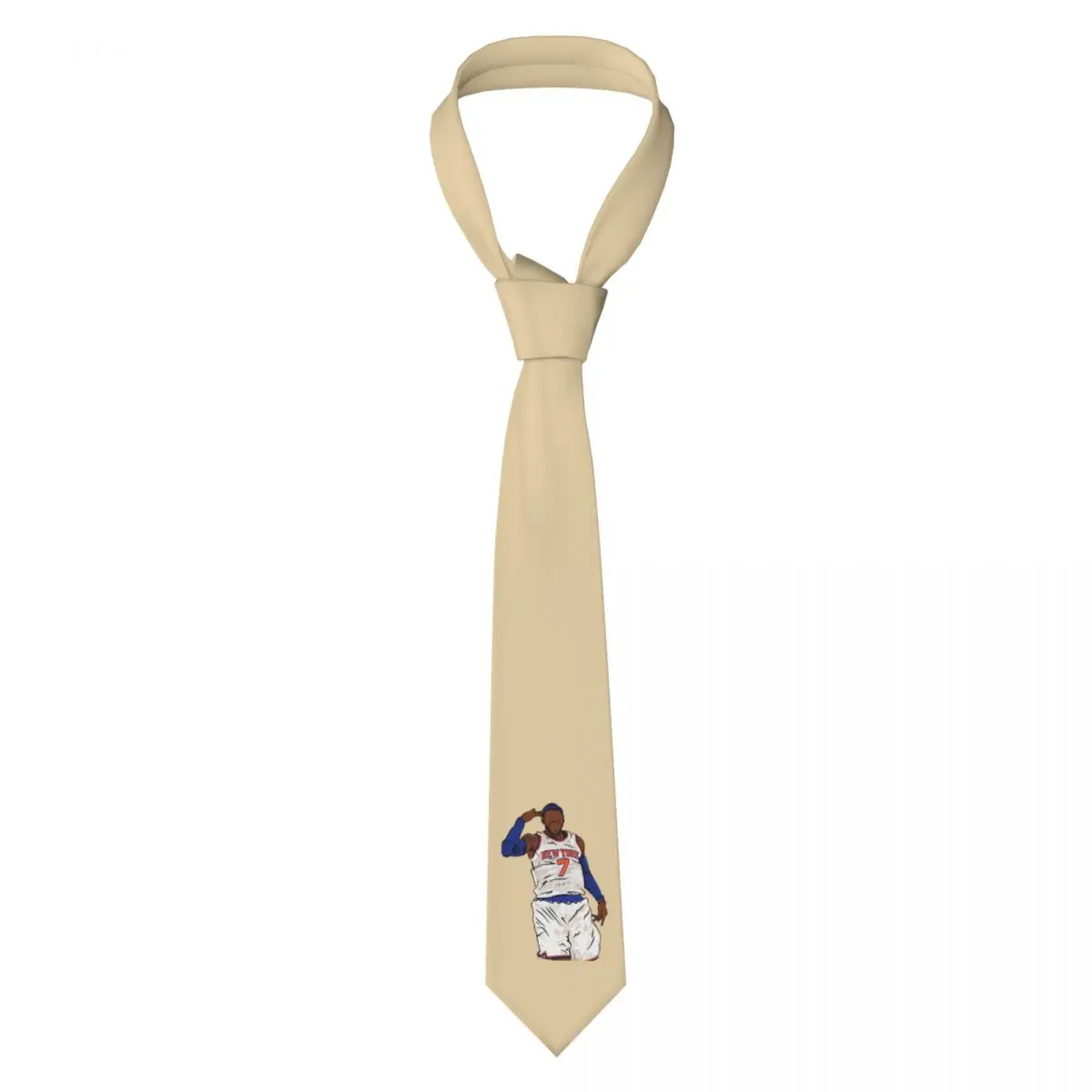 Carmelo Anthony Celebration Sketch Necktie for Men Silk Polyester 8 cm Neck Ties Wedding Suits Tie Classic Gravatas