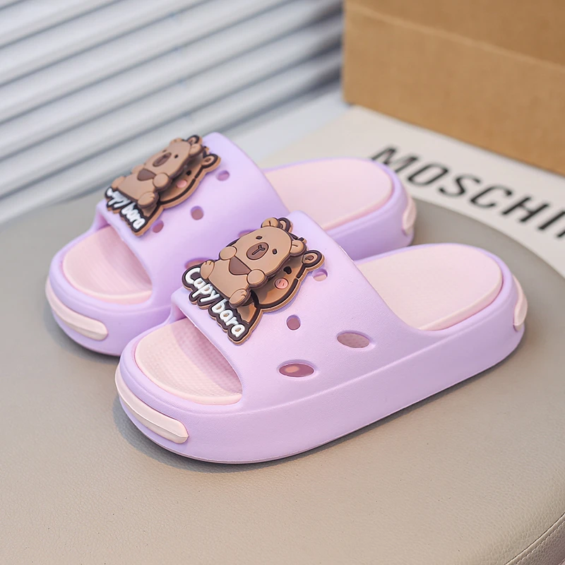 

2026 Popular Children Cartoon Slippers Versatile Eva Slippers Girls Fashionable Soft-Soled Non-Slip Sandals Bathroom Shower