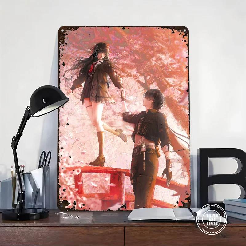 Rover and Chisa Poster Customized Vintage Metal Signs Wall Art Retro Tin Plaque for Bedroom Decoration Gaming Wand Deko Interior