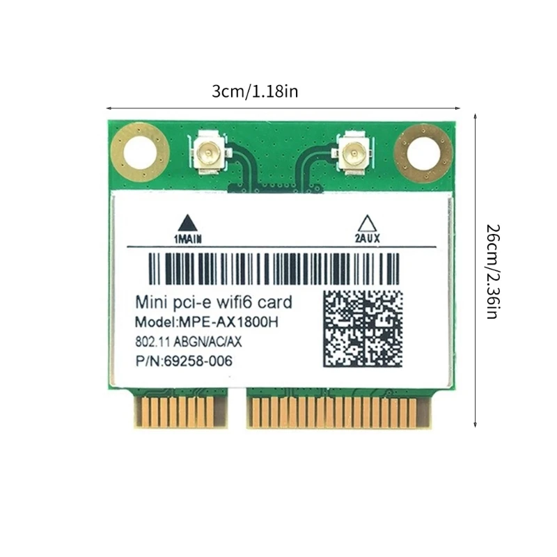 Karta sieciowa Wifi6 RTL8852BE Adapter PCIE WIFI RTL8852BE Szybka karta bezprzewodowa Dropship