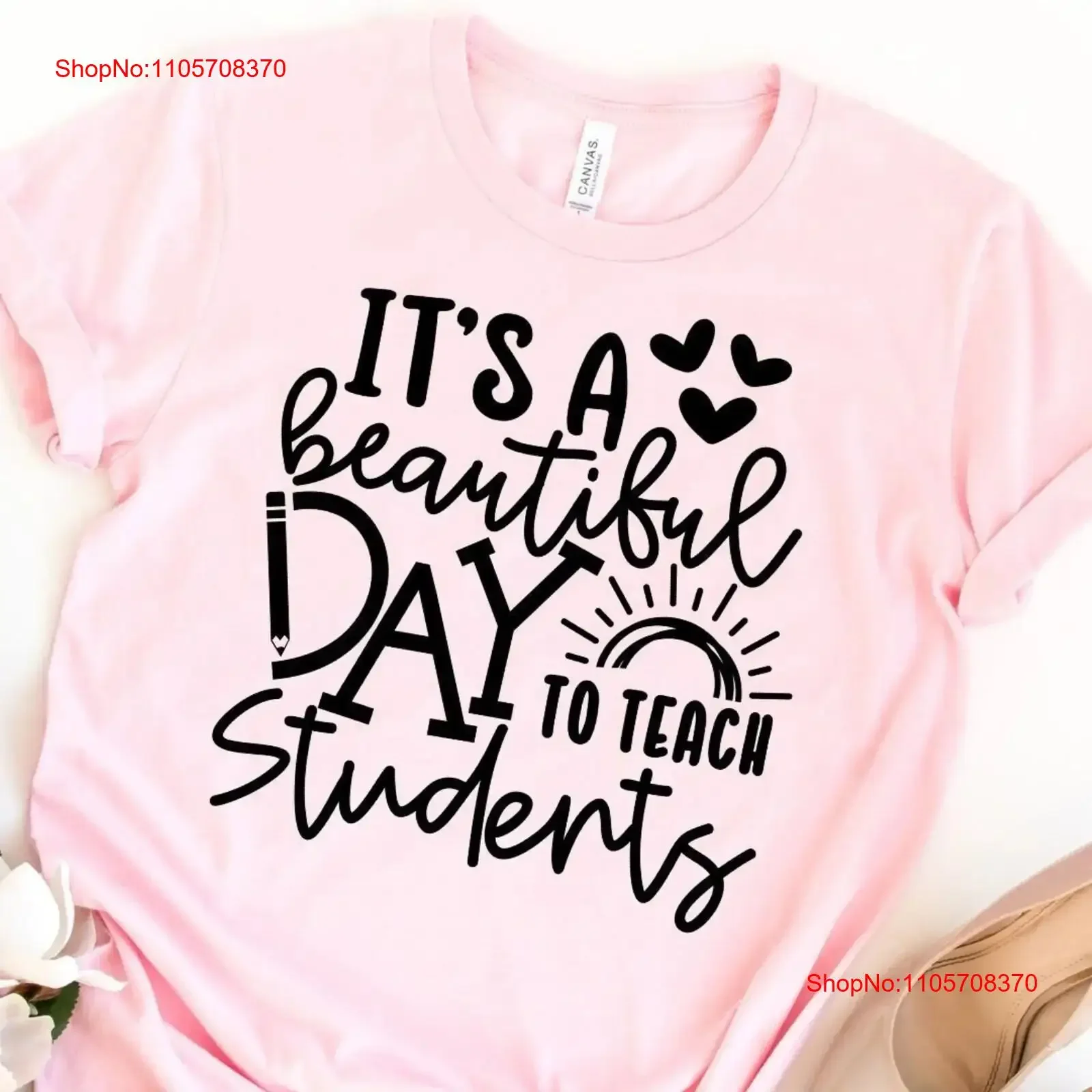 It's a Beautiful Day to Teach Students Kindergarten Teacher T Shirt Field Trip for Teachers vintage Washed Stretched graphic