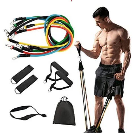 Kit Elástico Para Treino Exercícios Malhar Musculação Corda de corrida