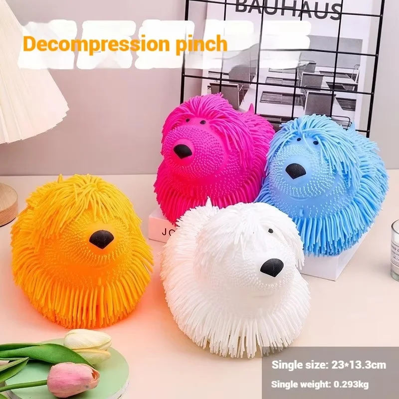 Cartoon Glowing Ugly Cute Caterpillar Toy With Flashing Colors Five Section Caterpillar Glowing Release Stress Relief Kneading
