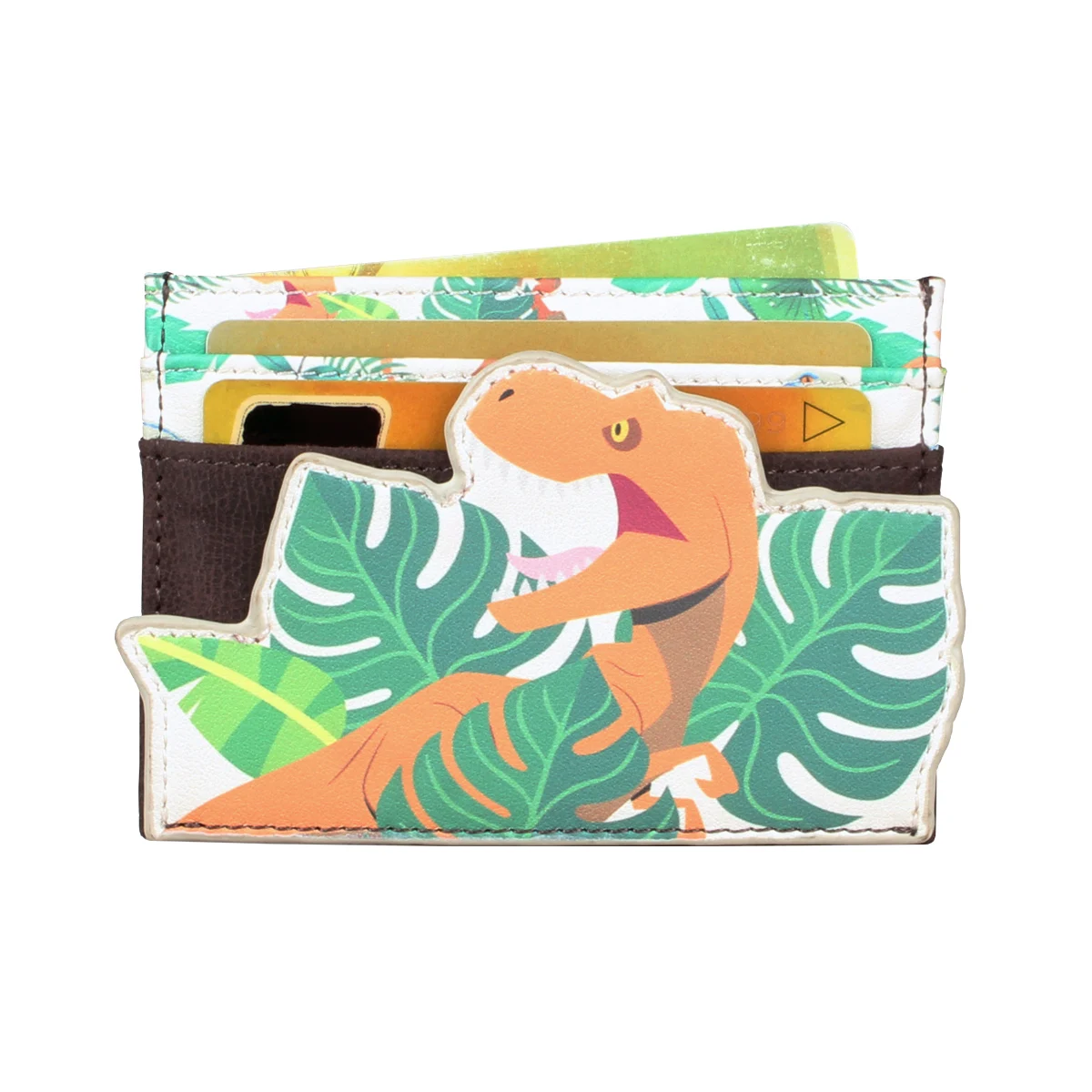 Dinosaur male ID card holder,Bank Credit Card Box Multi Slot Slim Card Case Wallet Women Men Business Card Cover