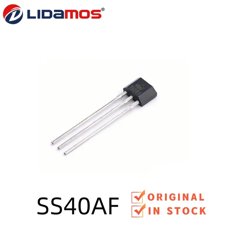 100PCS SS40AF TO-92S Hall Effect Sensor High Sensitivity Electronic Components