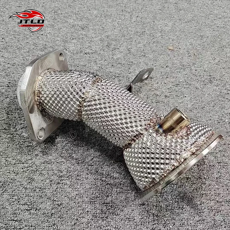 JTLD Performance 304 Stainless Steel Exhaust Downpipe For Toyota GR Yaris 1.6L Test Pipes With Heat Shield Escapes