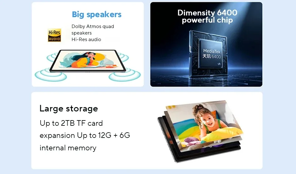 2025 Xiaoxin Pad12.1 TB365FC Tablet - 12.1 inch 2.5K Display, MediaTek Dimensity 6400,For Studying and Playing