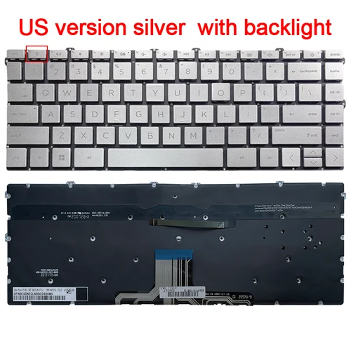 Imagen 2 del producto Nuevo teclado estadounidense para HP Pavilion x360 14M 14-DW 14-DV 14-DY 14-EK 14-EC 14-EM 14-EP TPN-I141/I142/C157/C158 14-EE ordenador portátil en inglés