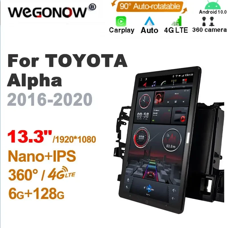 TS10 Android 10.0 Ownice Car Radio Auto for TOYOTA Alpha 2016-2020 with  13.3'' 7862 No DVD support Quick Charge Nano 1920*1080