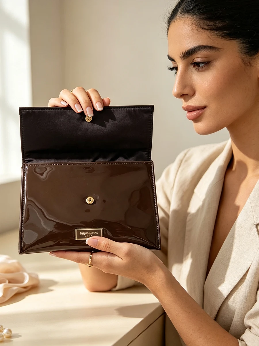 YSL Zwarte Satijnen Cosmetikta - Luxury Bags Ysl recensie en prijs