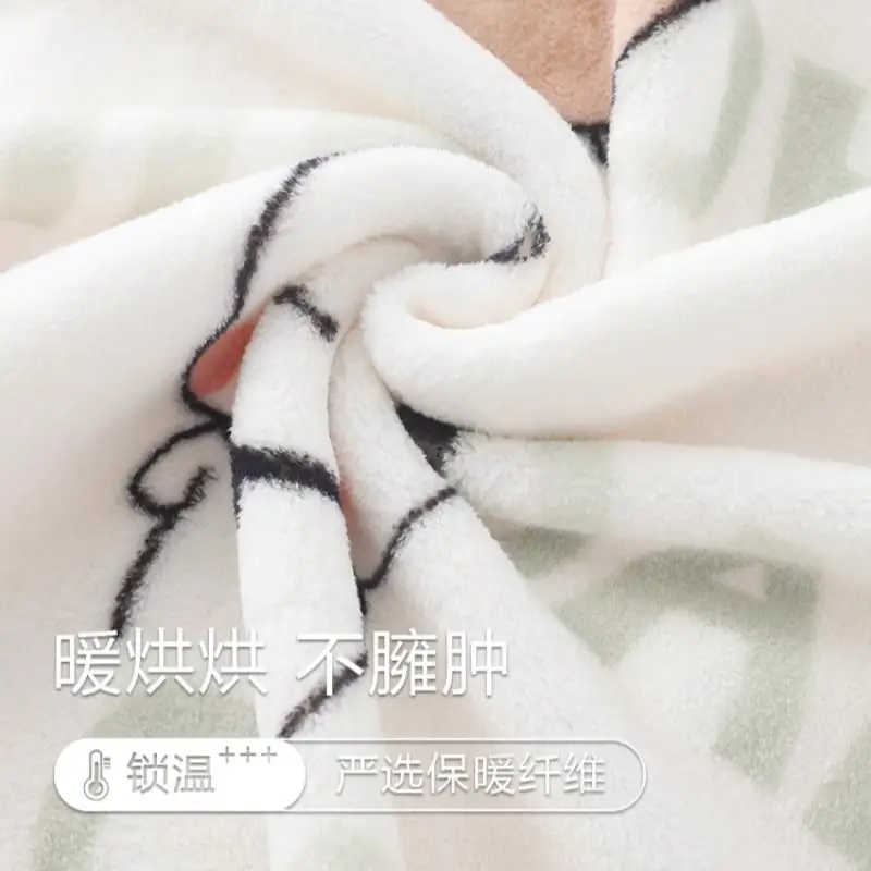 

Cute One Or Two Fabric Couple Pajamas Winter Coral Fleece With Thick Flannel Men'S And Women'S Autumn And Winter Home Clothes