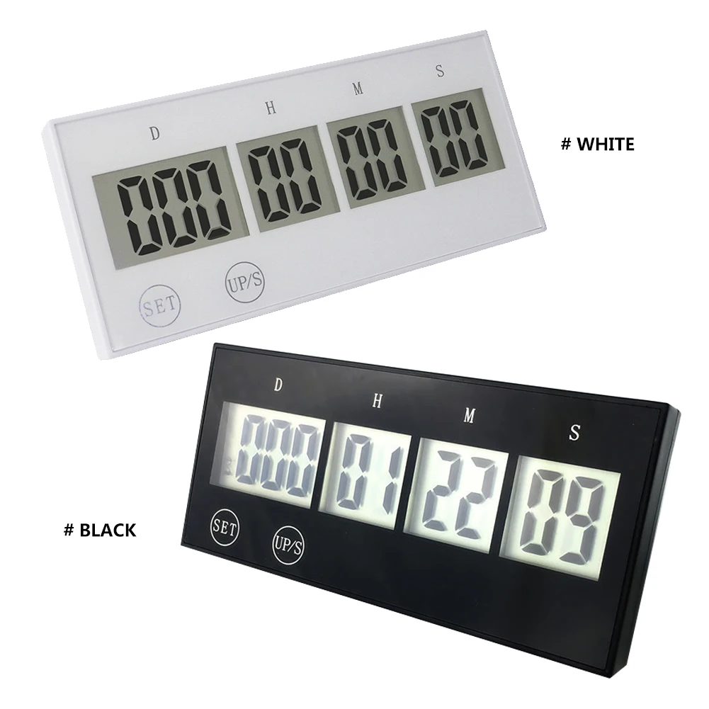 999 Days Digital Countdown Touch Screen Keys Electronic Count Down Timer Multifunctional Durable Reusable for Home Learning Work