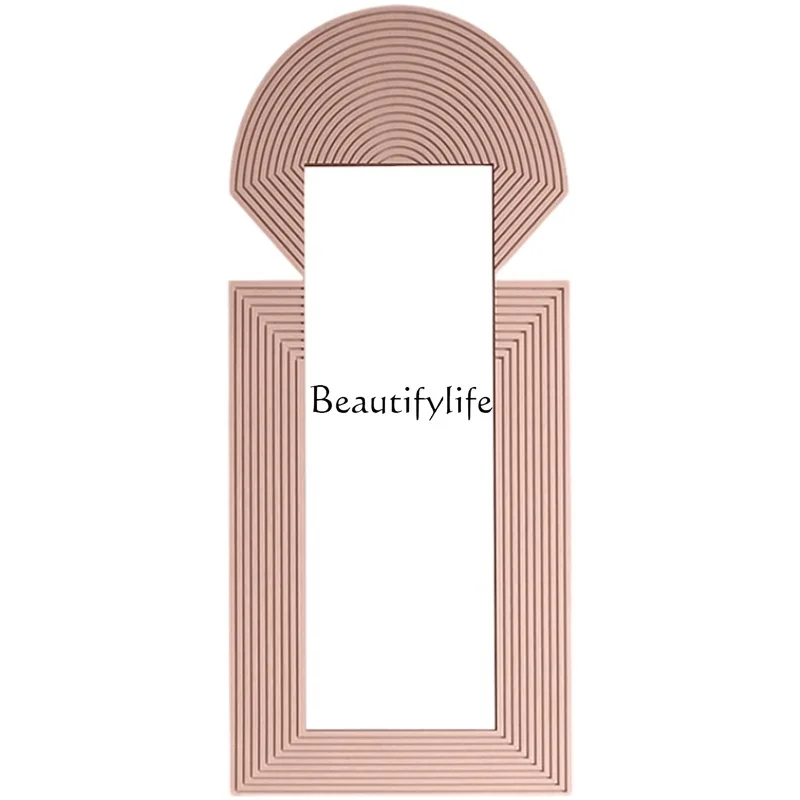 

LFull-length Mirror Floor-standing Light Luxury Wall-mounted Creative Personality Decorative Dressing Mirror