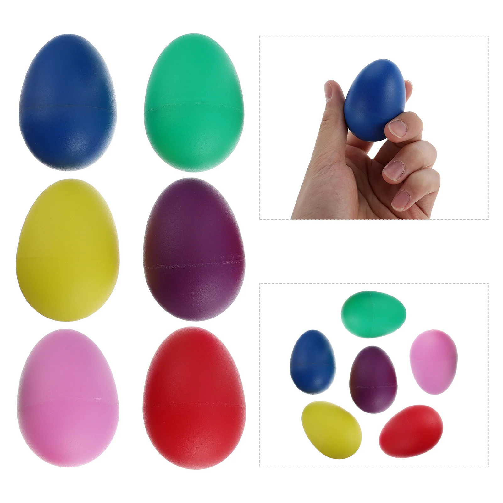 Huevos de percusión de 15 piezas para niños, instrumento agitador, juguetes musicales para niños, juego de Abs, Educación Temprana