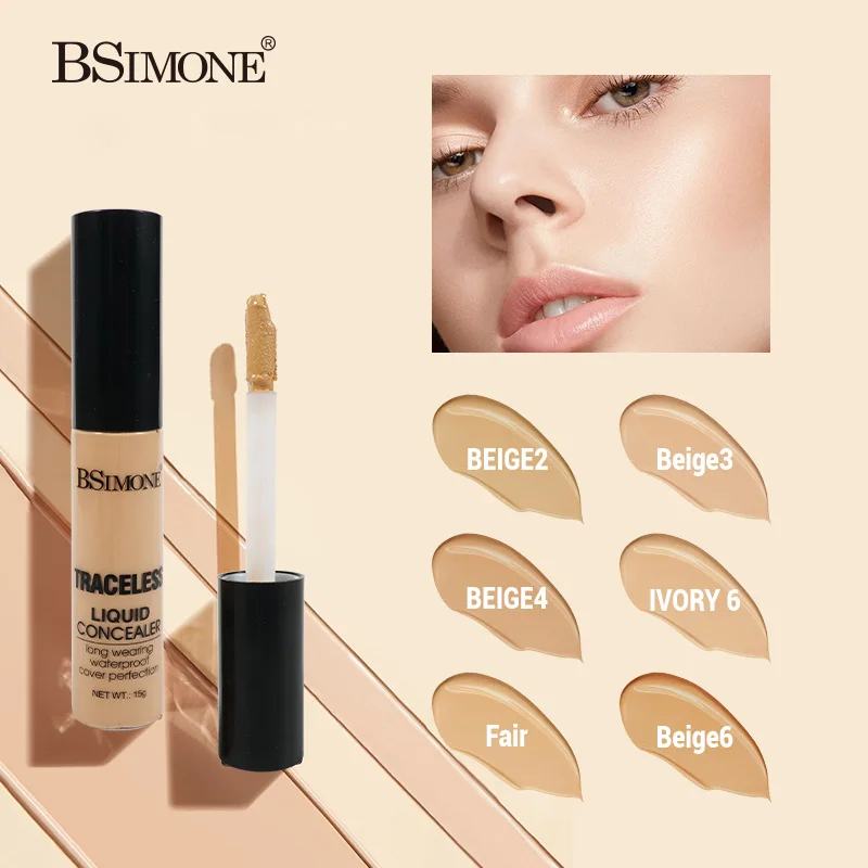 Liquid Concealer Makeup, Natural Coverage, Lightweight, Conceals, Covers Oil-Free, Light