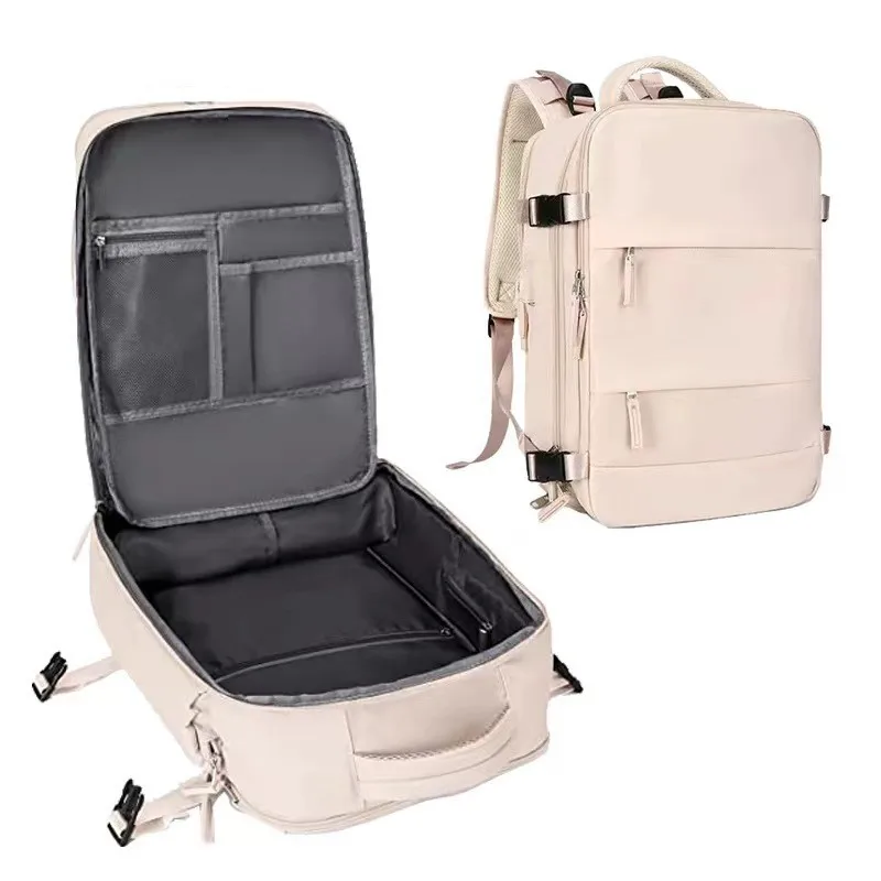 Zaino di grande capacità con compressione sottovuoto, USB esterno, viaggi d'affari, borsa per computer con separazione asciutta e bagnata, zaino cartable zaino