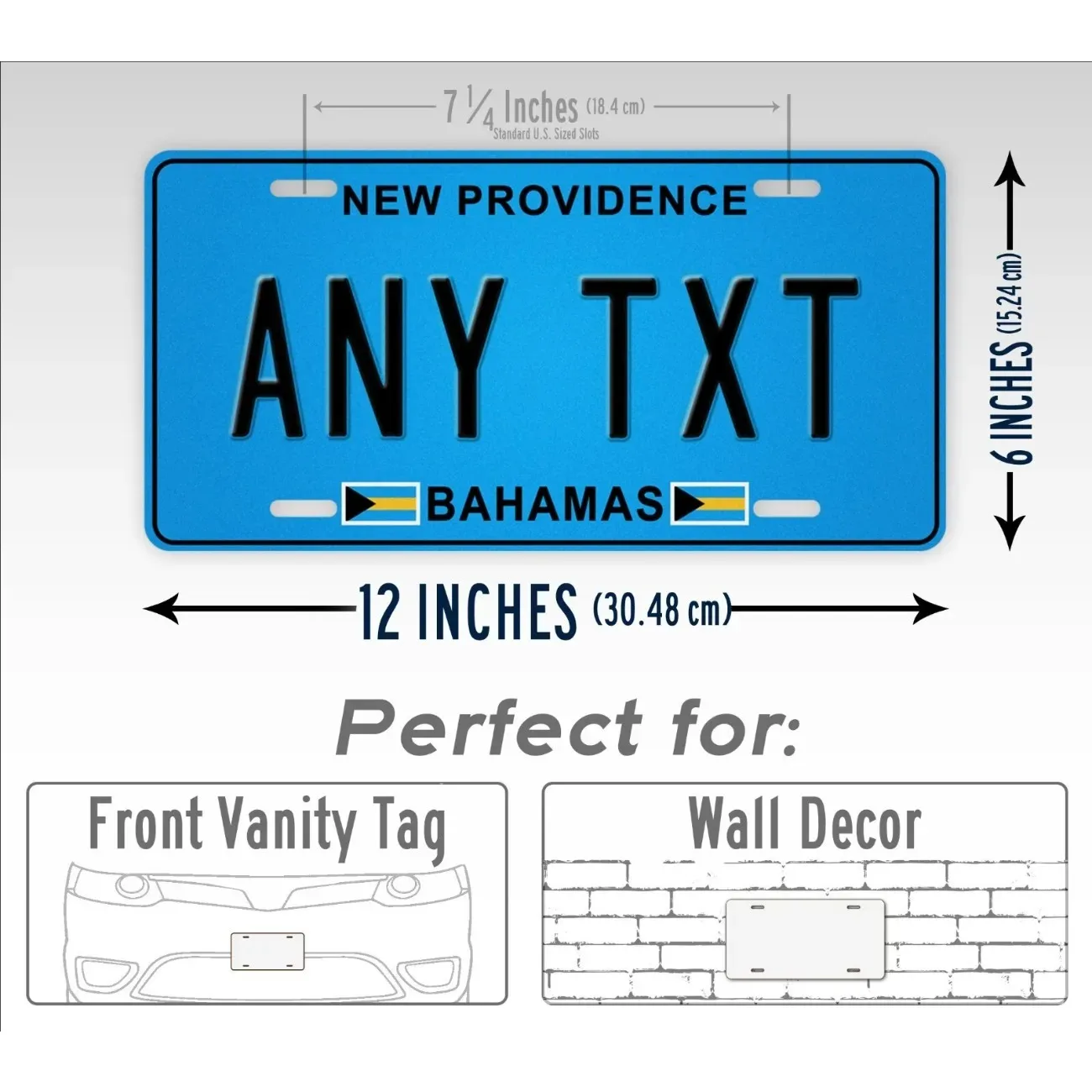 New Providence Bahamas Metal Sign, Dustproof Waterproof Home Wall Decor