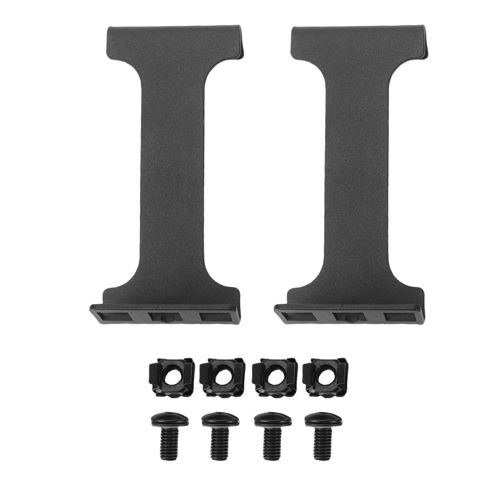 1U Server Rack Depth Extender 4 Inch  Recessed Rack Mount Adapter Kit for Network Rack Aluminum Alloy Rack Mount Adapter Kit