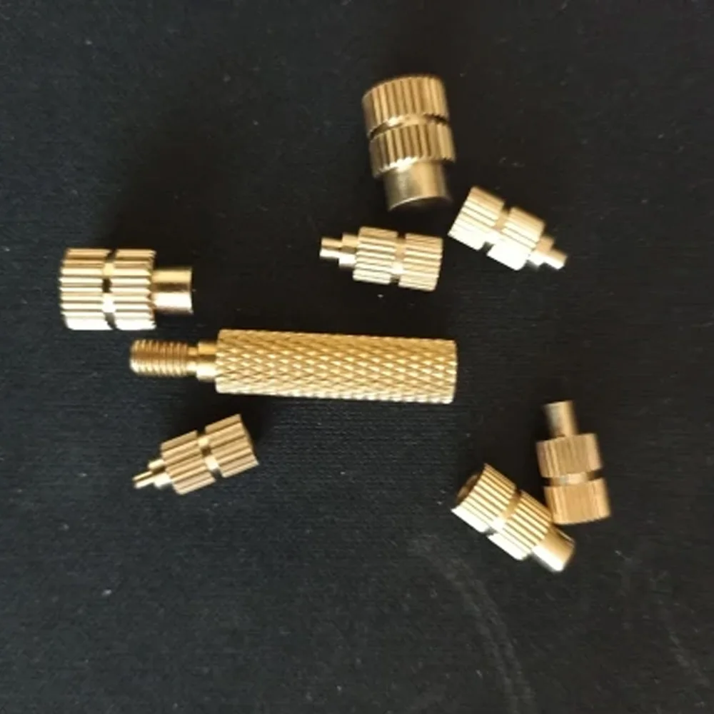 1-10set  Brass Heat Set Insert Soldering Iron Tip Connector Tool M2-M8 Insert Nut 3D Printer Holt Melt Nuts Heat Transfer Head