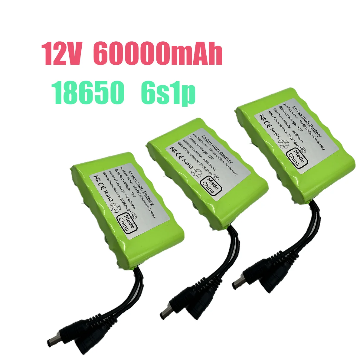 

НОВЫЙ портативный супер 12 В 60000 мАч аккумулятор литий-ионный аккумулятор емкостью DC 12,6 В 60 Ач монитор камеры видеонаблюдения + зарядное устройство